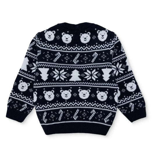 HelloBaby Christmas Motif Buttoned Knitted Baby Jumper (9-12 Months to 3-4 Years)