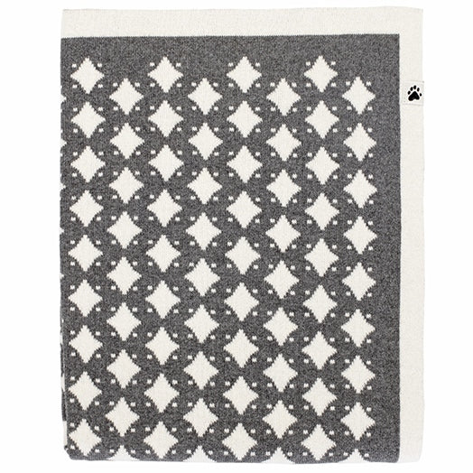 Noordi STAR Cotton baby Blanket 84 x 97 cm - Grey/White