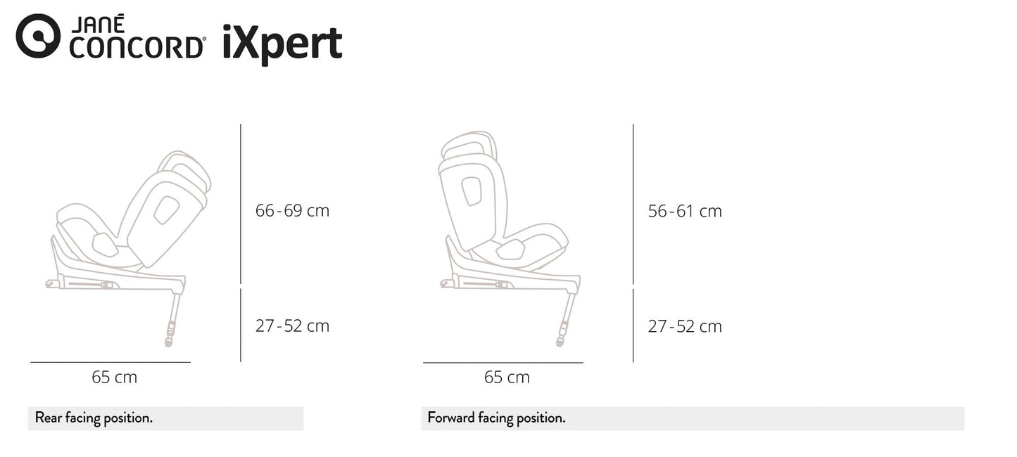 Jane iXpert Rotating i-Size Car Seat 40-105cm, 0-4 Years