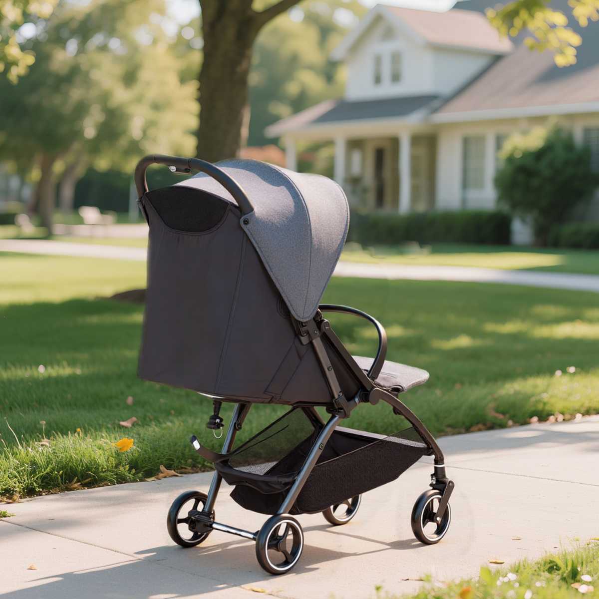 AIYAPLAY Travel Stroller with Easy Folding, Lightweight Pushchair
