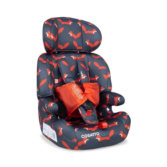 Cosatto Zoomi Group 1/2/3 Car Seat - Charcoal Mister Fox