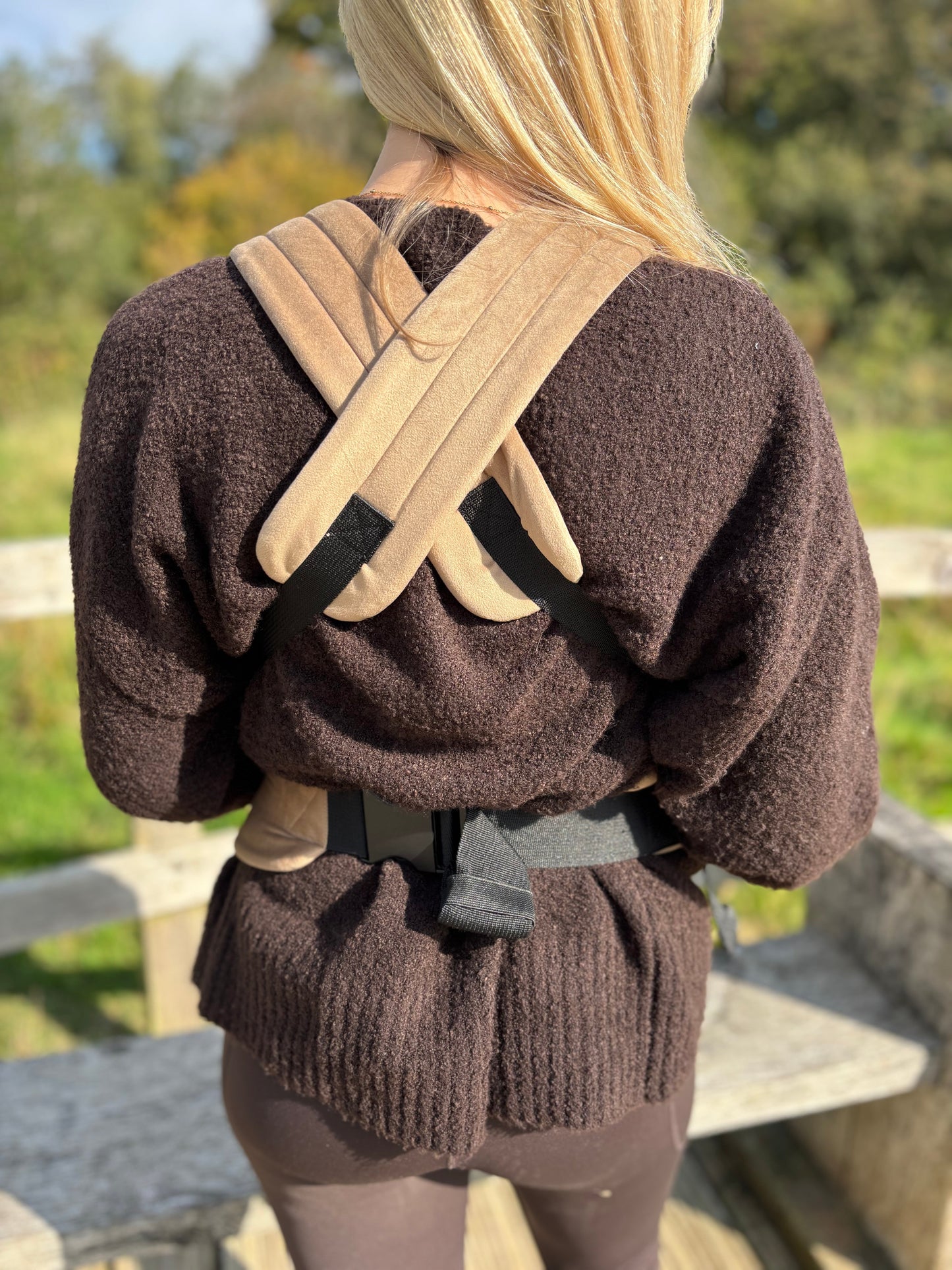 Velvet Baby Carrier - Almondine