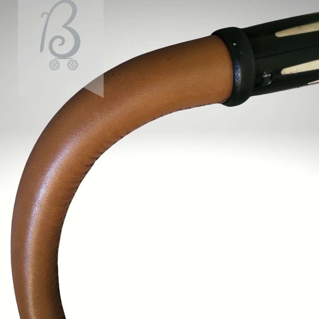 Replacement BabyStyle Egg Stroller Handle - Tan Leather