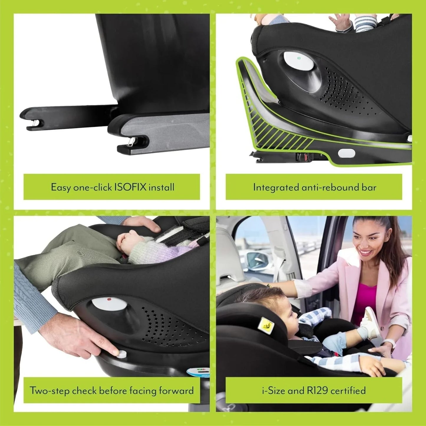 Graco Turn2Me DLX i-Size R129 Car Seat - Midnight