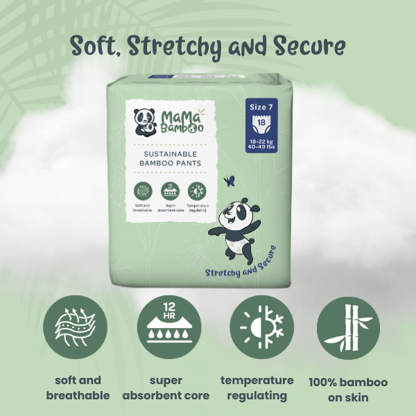 Mama Bamboo Sustainable Pull-Up Nappy Pants DS