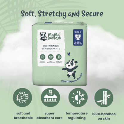 Mama Bamboo Sustainable Pull-Up Nappy Pants DS
