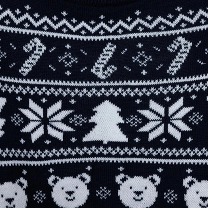 HelloBaby Christmas Motif Buttoned Knitted Baby Jumper (9-12 Months to 3-4 Years)