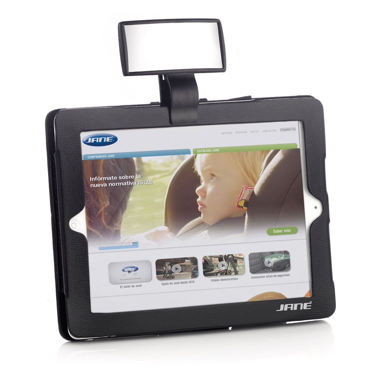 Tablet + Safety Mirror Backseat Car Mirror & Universal Tablet Holder