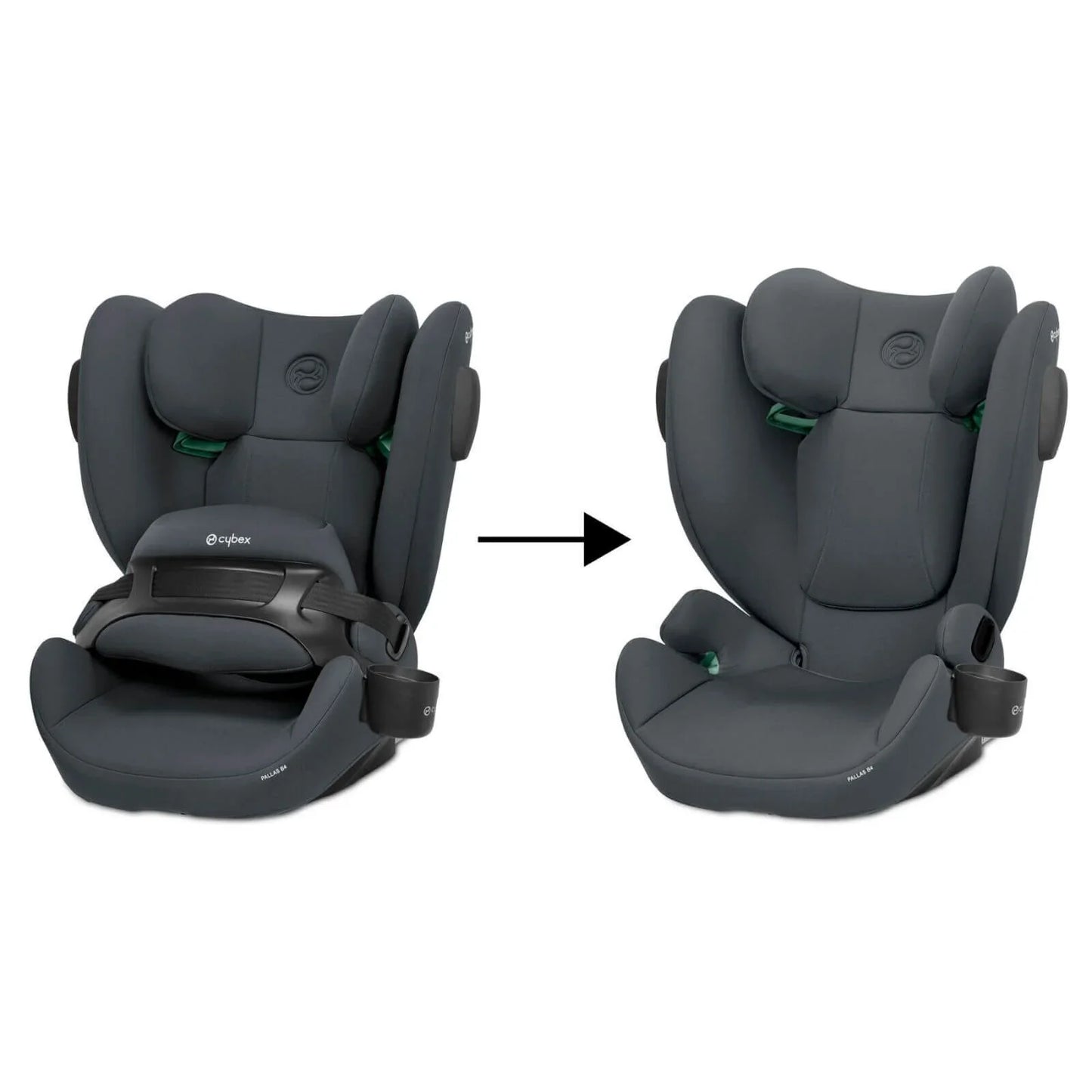 Cybex Pallas B4 i-Size Group 1/2/3 Car Seat (9 Months to 12 Years) - Cobblestone Grey