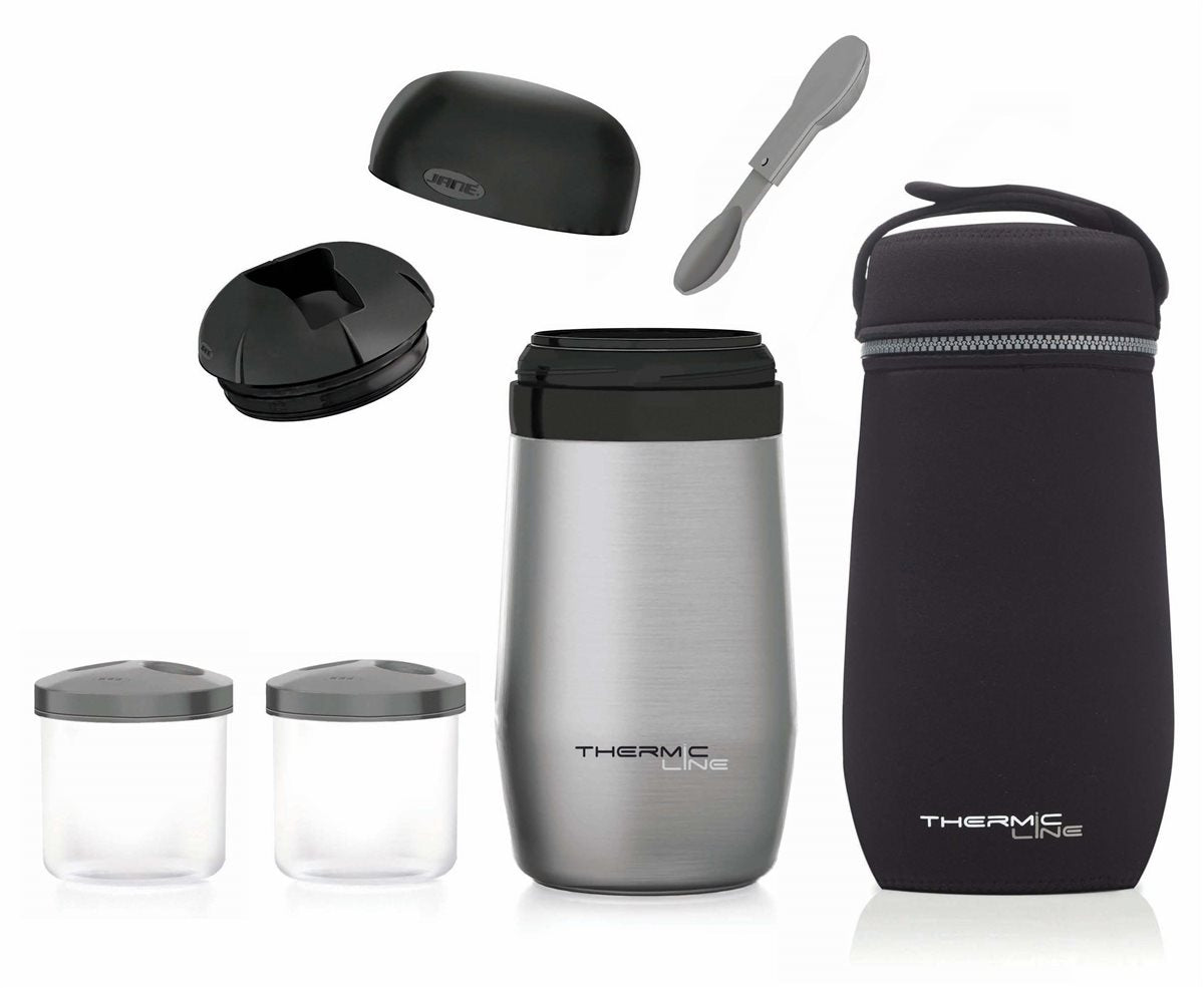 1 Litre Stainless Steel Baby Food Thermal Flask with Dual Compartments