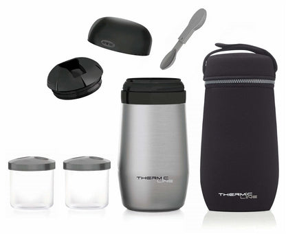 1 Litre Stainless Steel Baby Food Thermal Flask with Dual Compartments