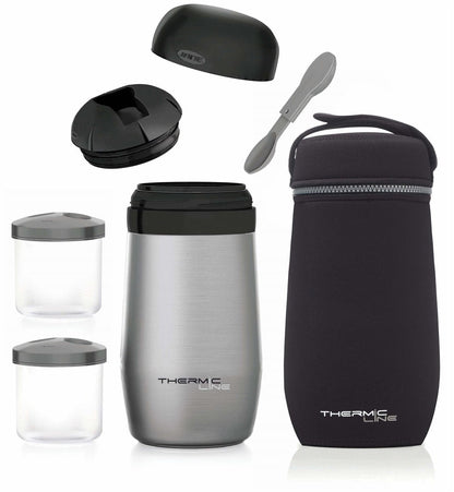 1 Litre Stainless Steel Baby Food Thermal Flask with Dual Compartments
