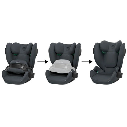 Cybex Pallas B4 i-Size Group 1/2/3 Car Seat (9 Months to 12 Years) - Cobblestone Grey
