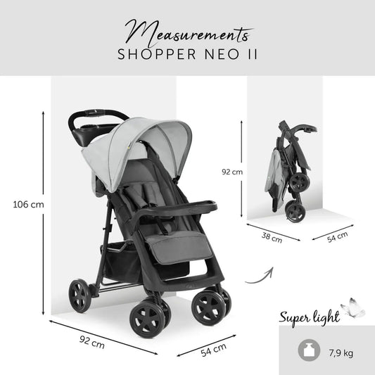 Outlet - Hauck Shopper Neo II Pushchair - Grey
