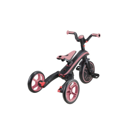 Globber Explorer Trike Foldable 4 in 1 - Deep Pastel Pink