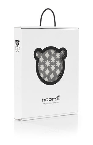 Noordi STAR Cotton baby Blanket 84 x 97 cm - Grey/White