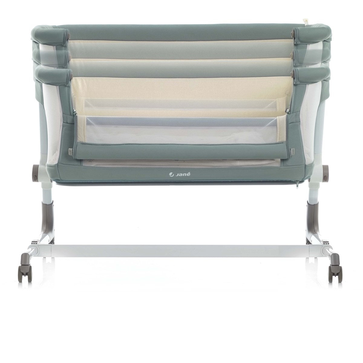 Jane Baby Side Crib + 4 Piece Bedding Set & Safety Mattress, Star 2026