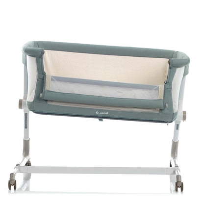 Jane Baby Side Crib + 4 Piece Bedding Set & Safety Mattress, Sesame