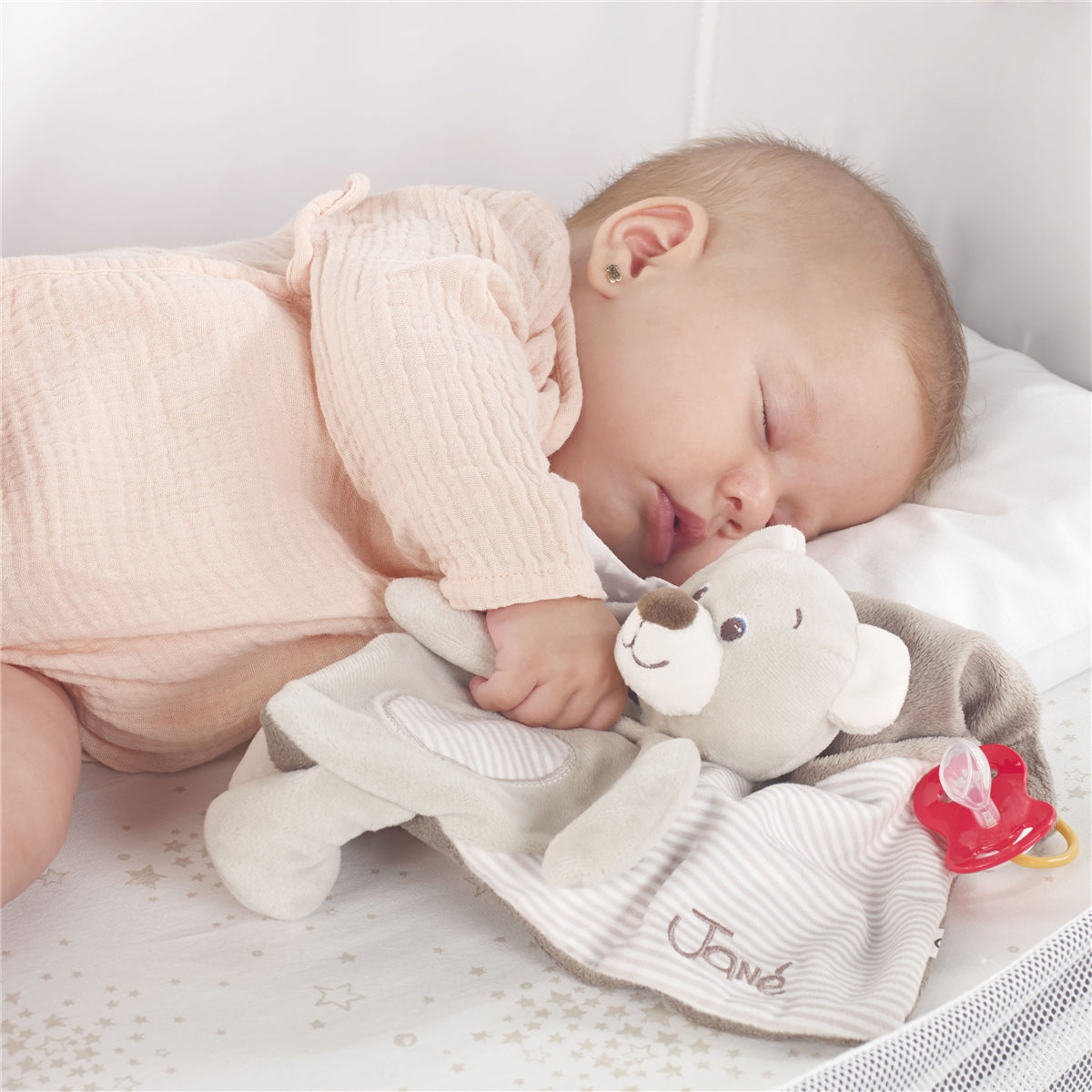 Jane Dou-Dou Reversible Bamboo Baby Security Blanket