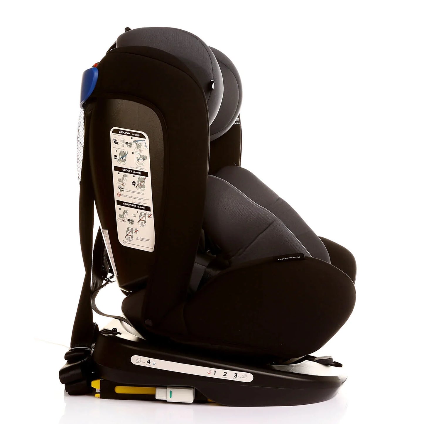 baby plus Orbitfix Group 0/1 Baby Car Seat - Black Grey