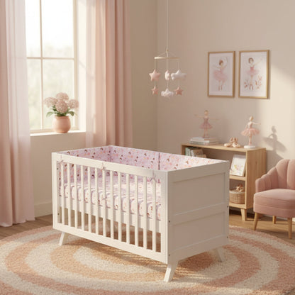 Fairy Organic Cotton Toddler 3 Piece All-in-One 4.0 Tog Quilt Bedding Set with Bumper