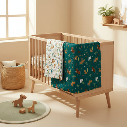 Jungle Organic Cotton Junior All-in-One 4.0 Tog Quilt Bedding Set