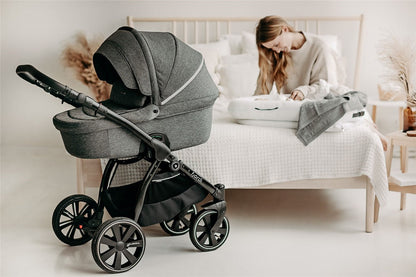 Noordi 2in1 Deluxe Baby Nest & Maternity Pillow with Silver-Ion Cotton, White