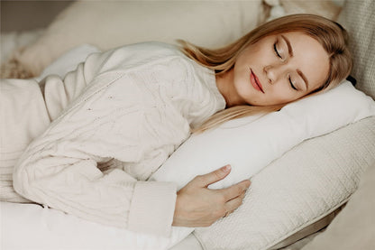Noordi 2in1 Deluxe Baby Nest & Maternity Pillow with Silver-Ion Cotton, White