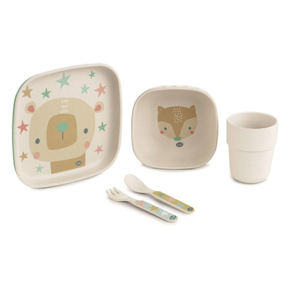 Melamine Baby Tableware (5 piece dinner set) - Enjoy meals with this attractive set with everything included