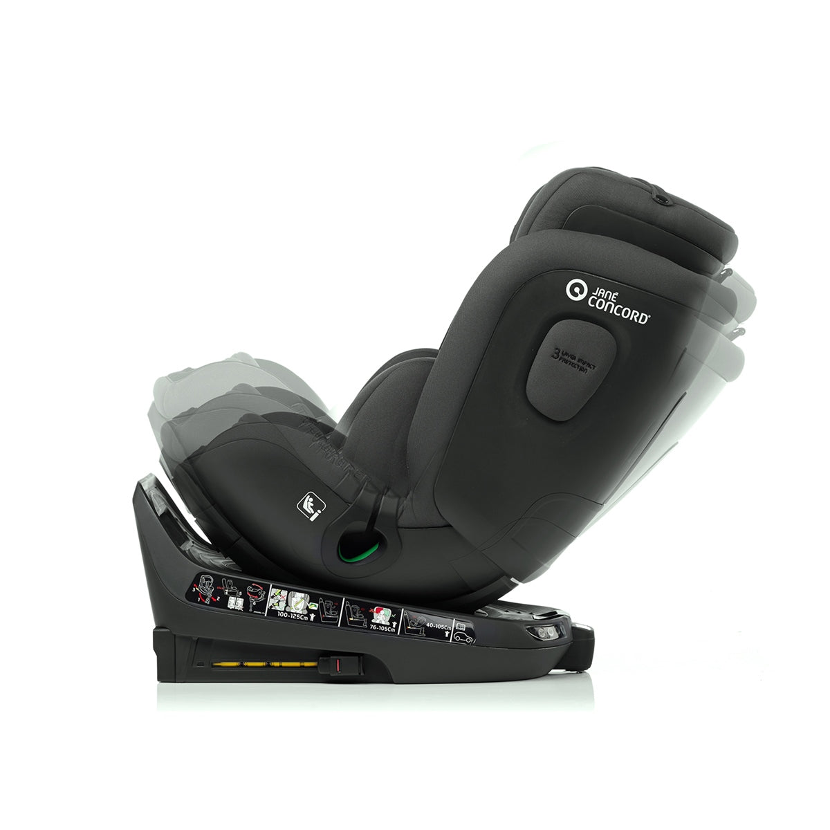 Jane iTourer Rotating i-Size ERF Car Seat, 40-125cm, 0-7 Years