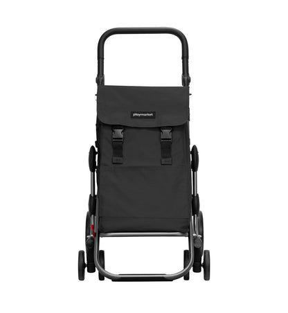 Playmarket Go Plus Premium Folding Shopping Trolley with Thermal Bag – 53.5L