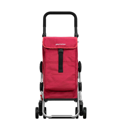 Playmarket Go Up Original 2 or 4 Wheel Folding Shopping Trolley – 39.5L with Thermal Pocket