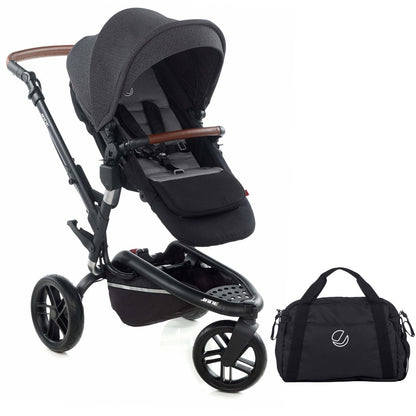 Jané Trider + Transporter Plus Carrycot, Black & Grey