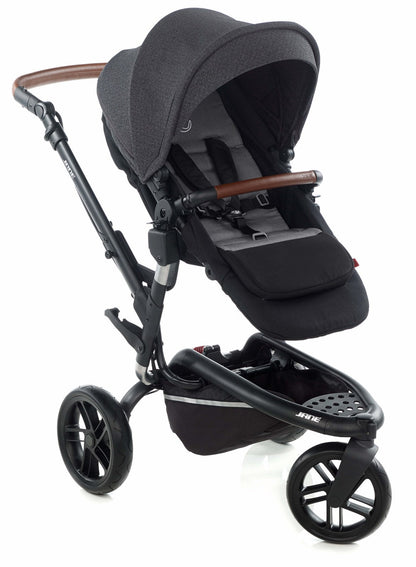 Jané Trider + Transporter Plus Carrycot, Cold Black