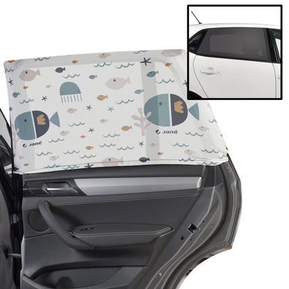Universal Window Sock Car Shade for Baby – UVA/UVB 30+ Sun Protection & Insect Shield (2-Pack)