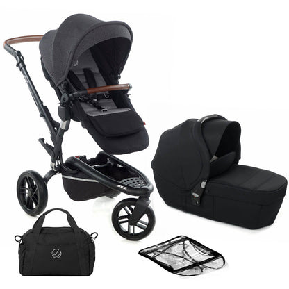 Jané Trider + Transporter Plus Carrycot, Cold Black