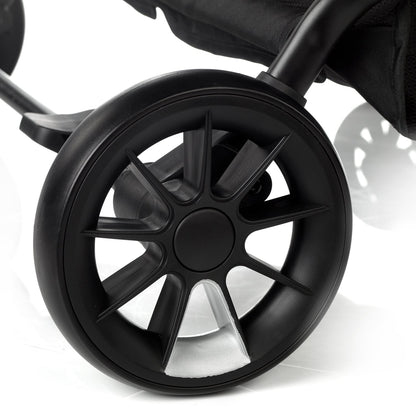 Twinside Twin Stroller + 1 Smart Carrycot, Coal