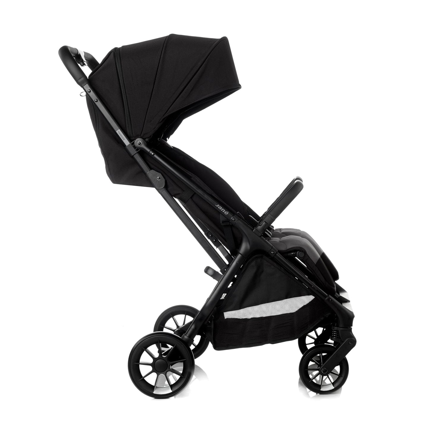 Twinside Twin Stroller + 2 Smart Carrycot, Coal