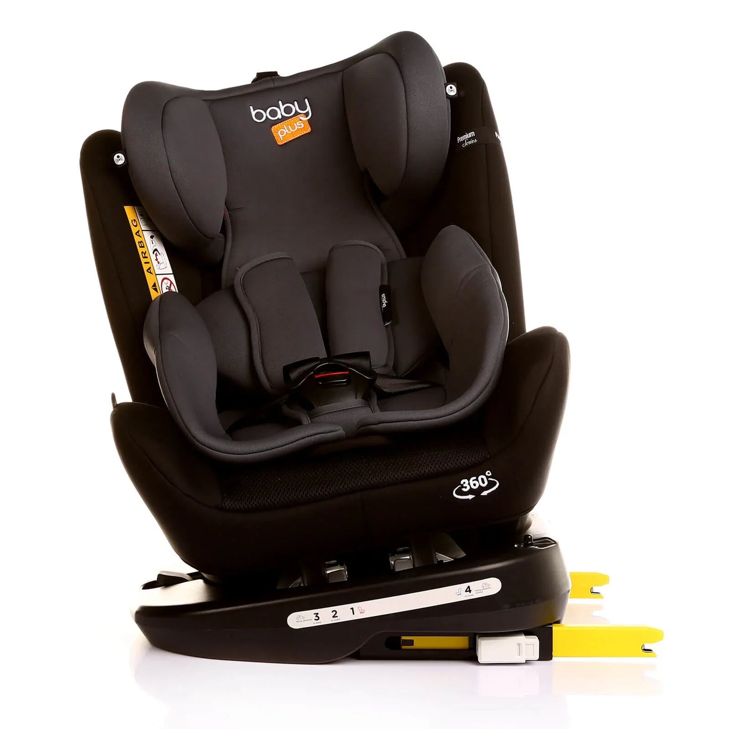 baby plus Orbitfix Group 0/1 Baby Car Seat - Black Grey