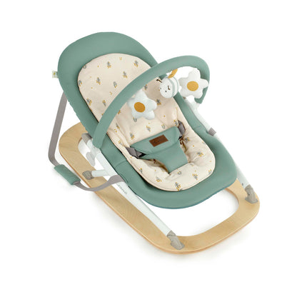 Jane Kalm Wooden Hammock – Natural Birch Rocker with Soft Padded Insert, Botanic