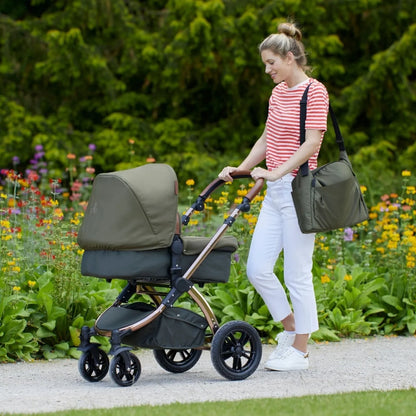 Ickle Bubba Stomp V4 2 In 1 Carrycot & Pushchair - Nude