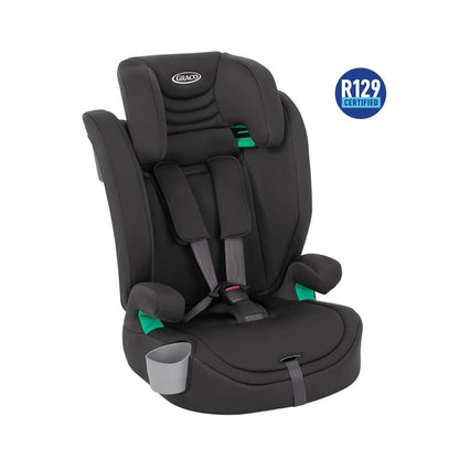 Outlet - Graco Eldura R129 Car Seat - Midnight