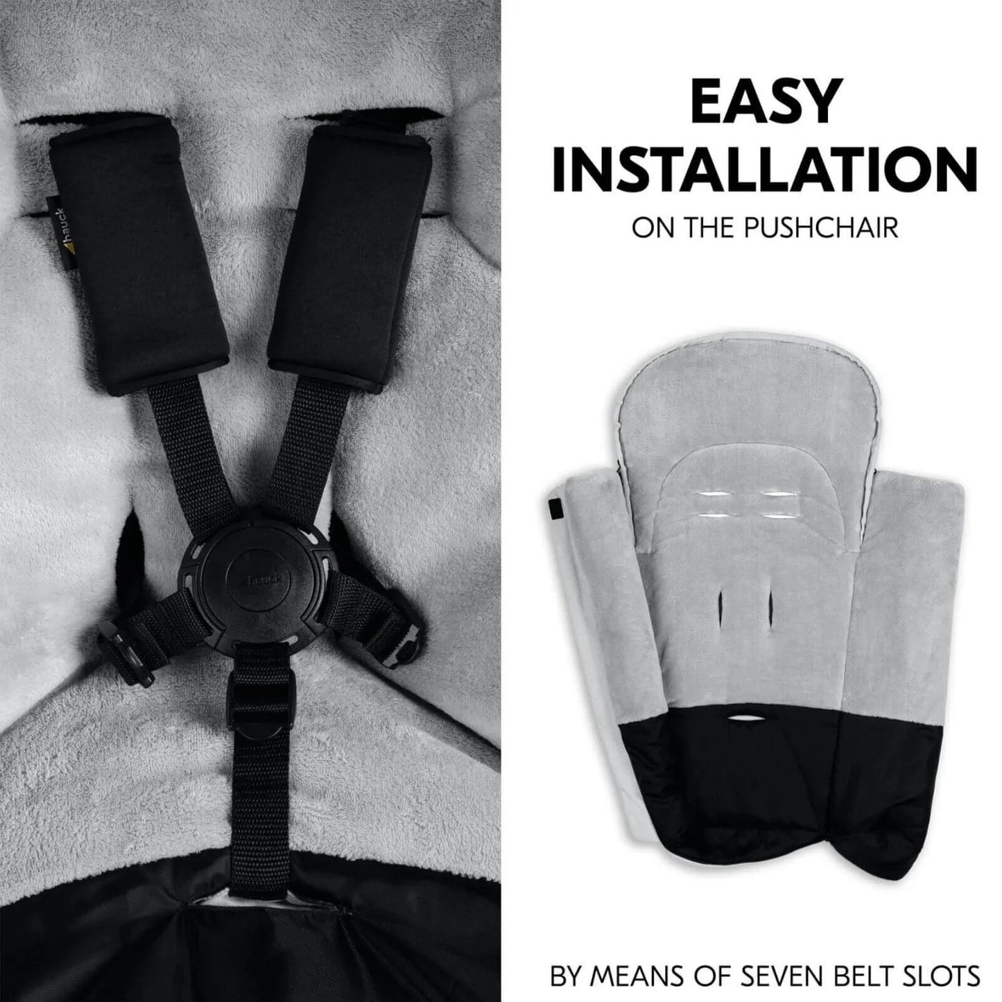 Hauck Pushchair Footmuff - Winter Grey