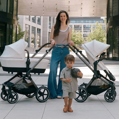 Cybex Eos Lux Silver 2-in-1 Pushchair - Seashell Beige