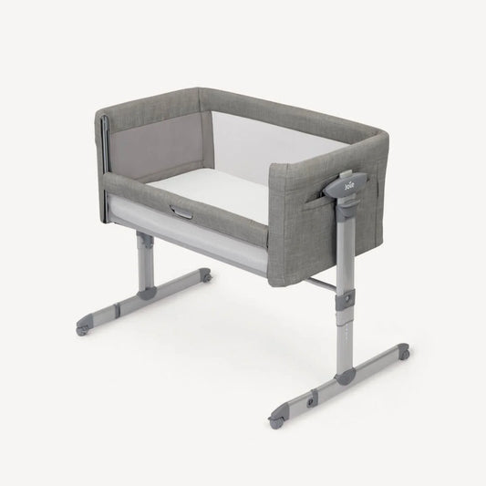 Joie Roomie Glide Bedside Crib - Foggy Grey