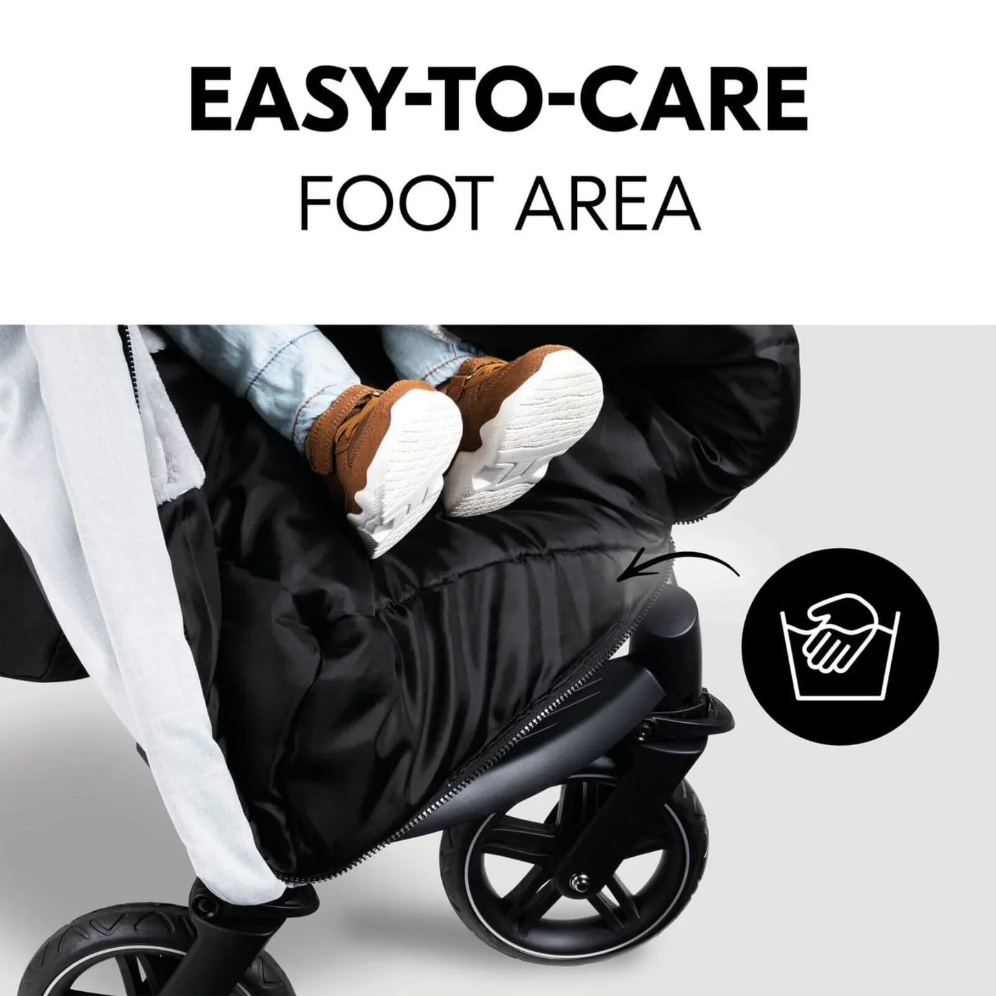 Hauck Pushchair Footmuff - Winter Grey