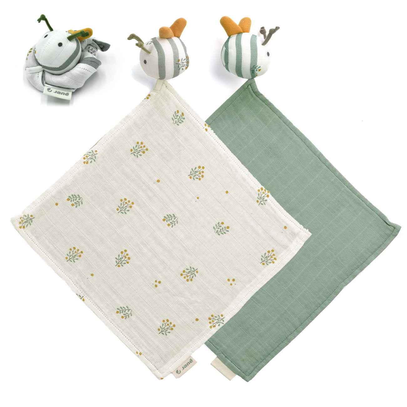 Jane Dou-Dou Reversible Bamboo Baby Security Blanket