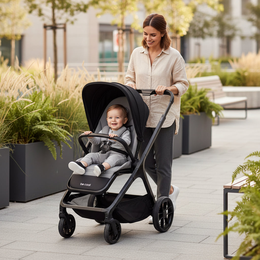 Be Cool Kombo Trio: Pushchair + Carrycot + i-Size Travel Carrier Car Seat