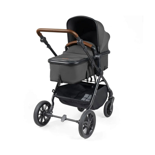 Ickle Bubba Cosmo 2-in-1 Pushchair & Carrycot - Black/Graphite Grey/Tan