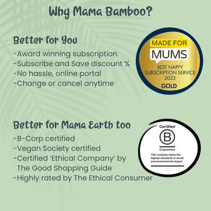 Mama Bamboo Sustainable Baby Wipes DS